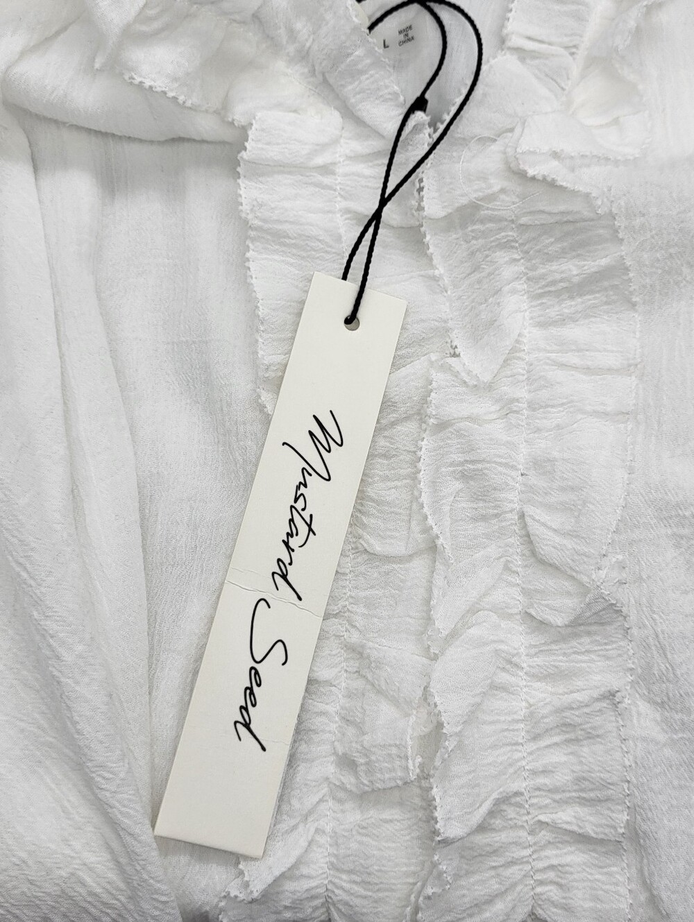 Mustard Seed Klara White V-Neck Top - Picture 7 of 9